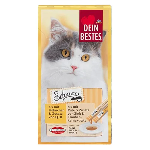 بستنی گربه دین بستس با طعم مرغ و بوقلمون (Dein Bestes schnurr)