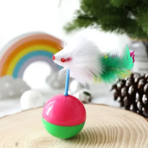 اسباب بازی گربه توپ تعادلی موش دار