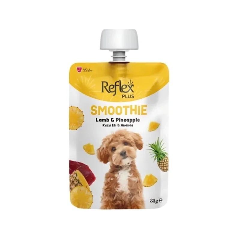 تشویقی پودینگ سگ رفلکس پلاس بره و آناناس ۸۵ گرمReflex Plus Smoothie