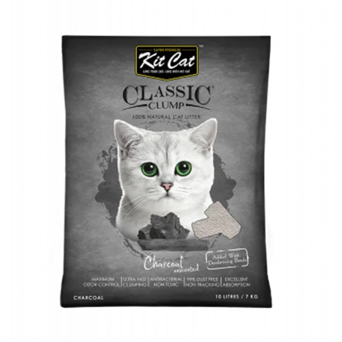 خاک گربه آنتی باکتریال کیت کت (kit cat) ذغالی