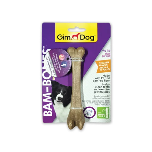 تشویقی استخوانی سگ بامبو جیم داگ ۱۸.۴ سانتی متر (GimDog Bam-Bones Dog Toy)