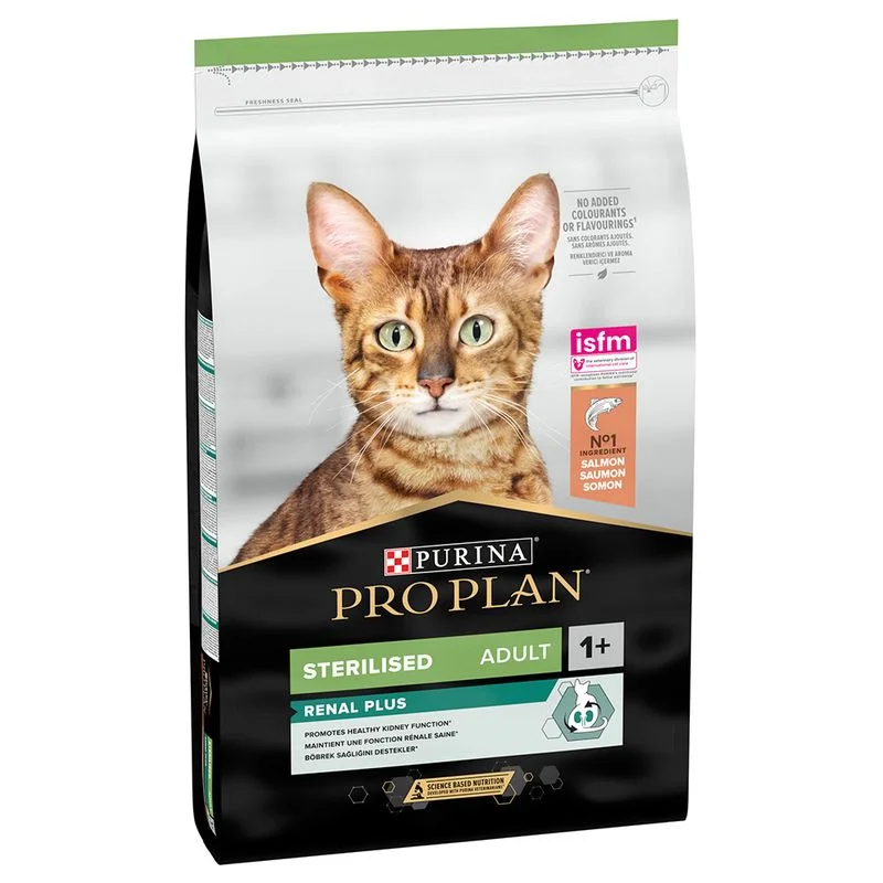 غذای خشک گربه عقیم شده پورینا پروپلن رنال پلاس طعم سالمون فله ای بسته بندی زیپ کیپ Purina proplan adult renal plus