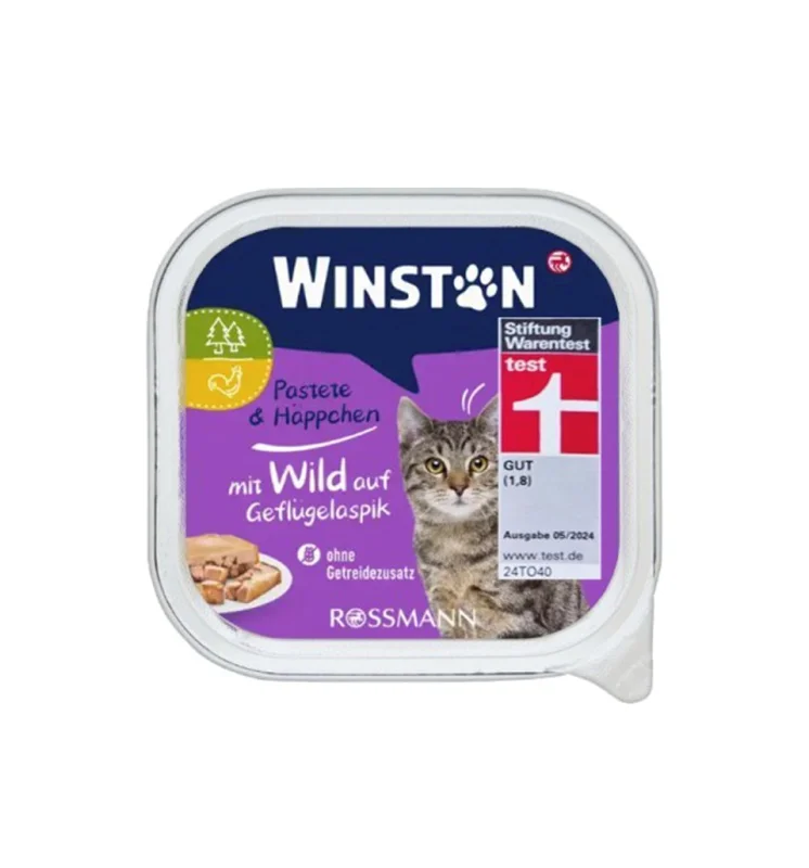 ووم گربه وینستون پته گوشت گوزن و مرغ ۱۰۰ گرم Winston