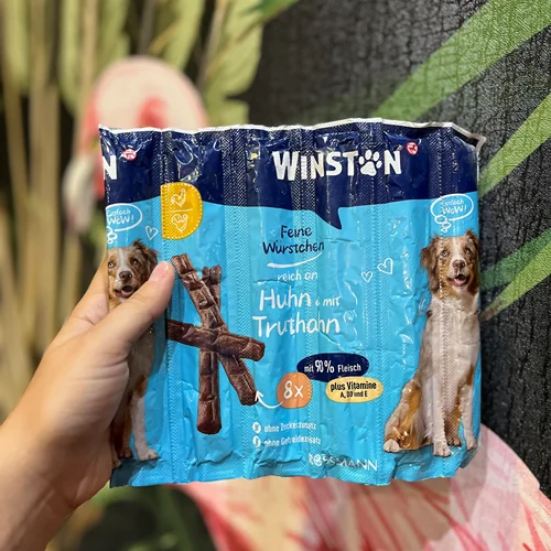 مدادی سگ وینستون مرغ و بوقلمون  Winston Feine würstchen