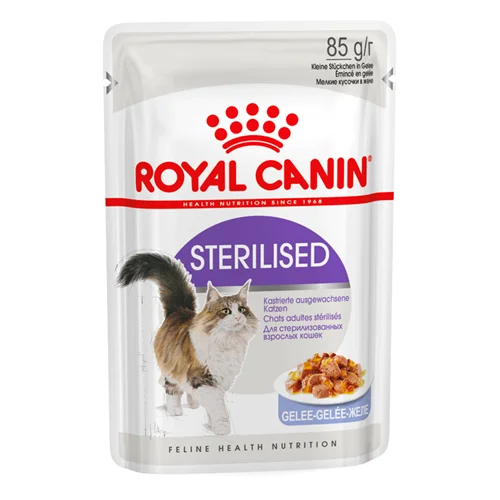 پوچ گربه عقیم شده رویال کنین در ژله (Royal Canin Pouch Sterilised in Jelly)