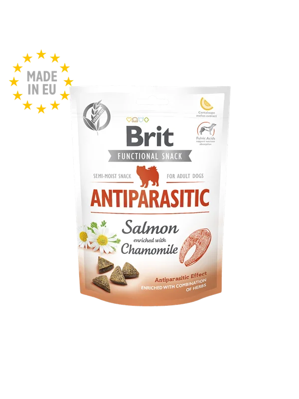 تشویقی ضدانگل نیمه تر سگ بریت کر Brit care functional snack antiparasite