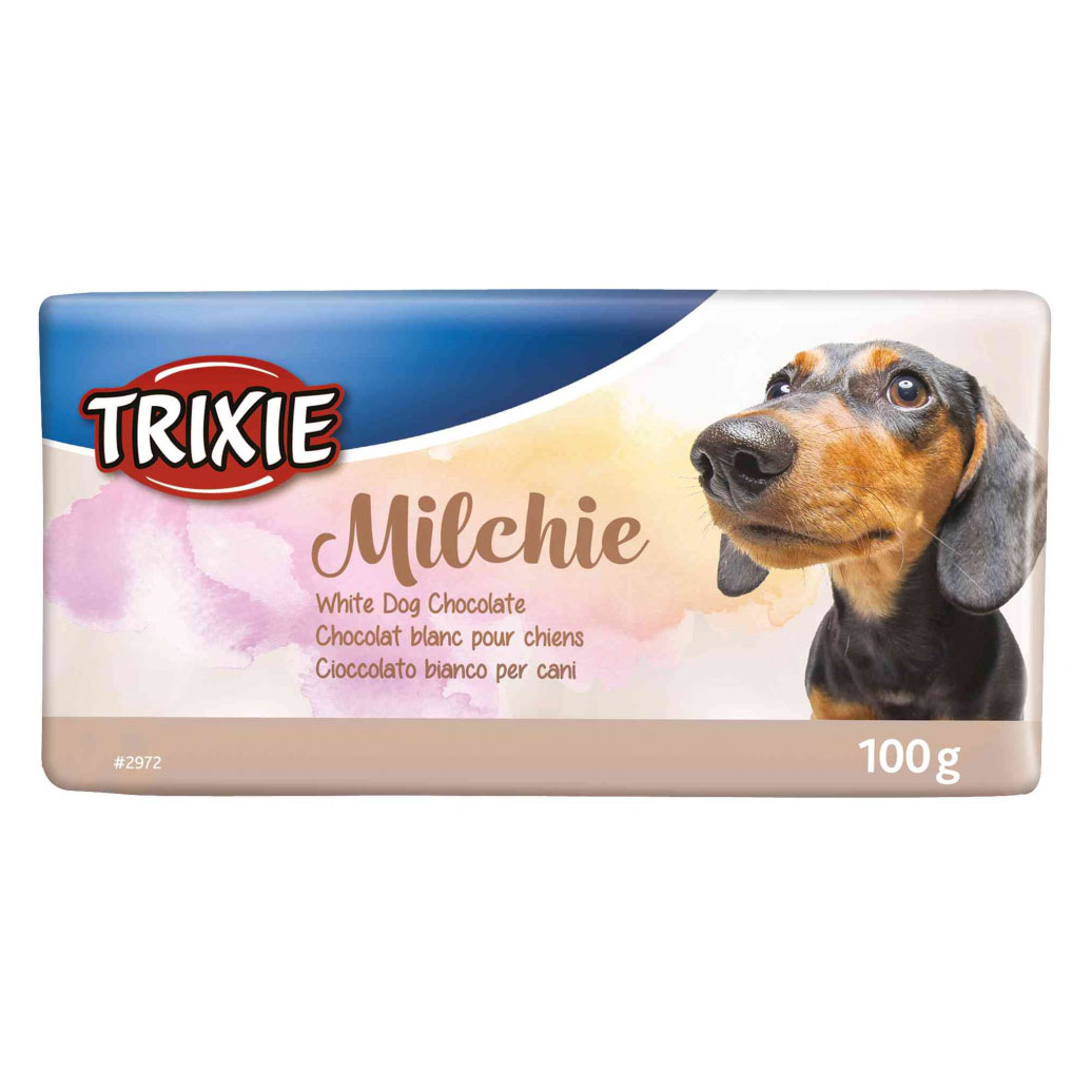 تشویقی شکلات شیری بدون گلوتون سگ تریکسی ۱۰۰ گرم Trixie milchie