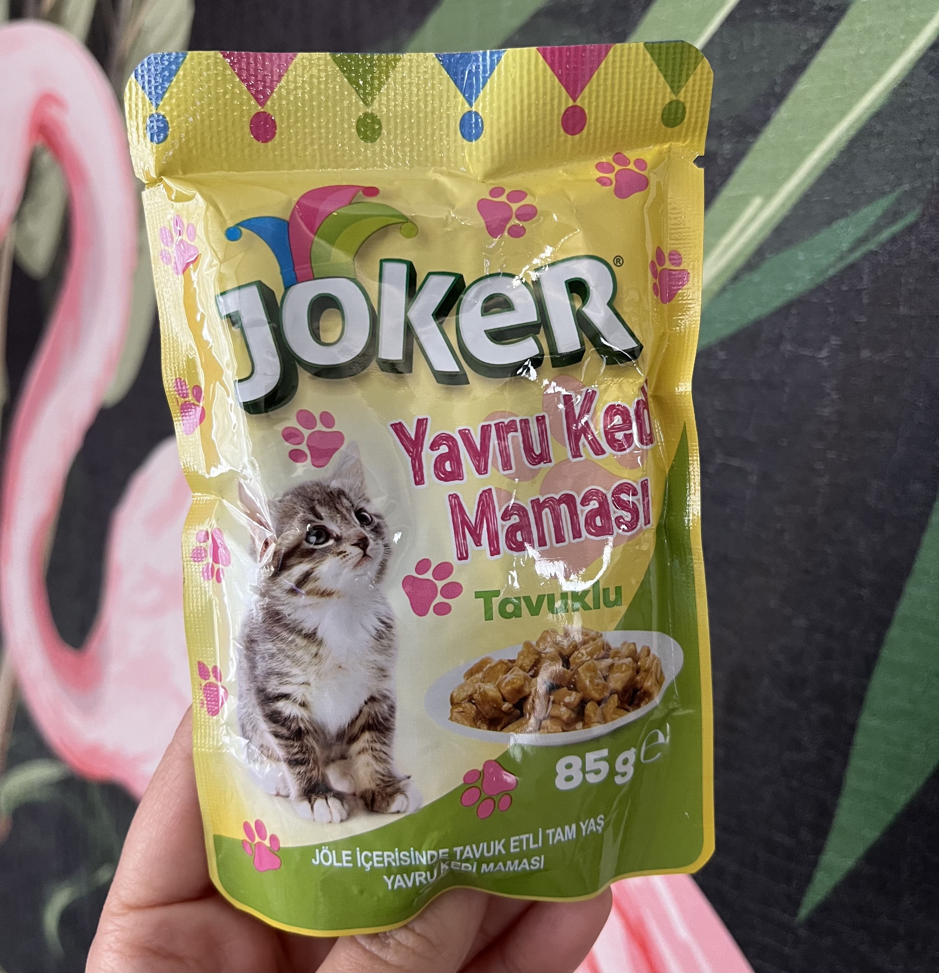 پوچ بچه گربه طعم مرغ جوکر ۸۵ گرمی Kedi yaş maması