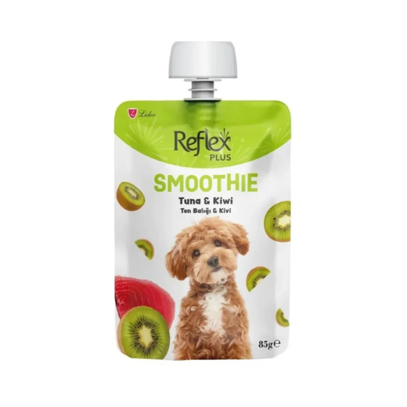 تشویقی پودینگ سگ رفلکس پلاس ماهی تن و کیوی ۸۵ گرمReflex Plus Smoothie