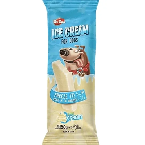 تشویقی سگ بستنی طعم خامه دکتر زوو Dr.zoo ice cream
