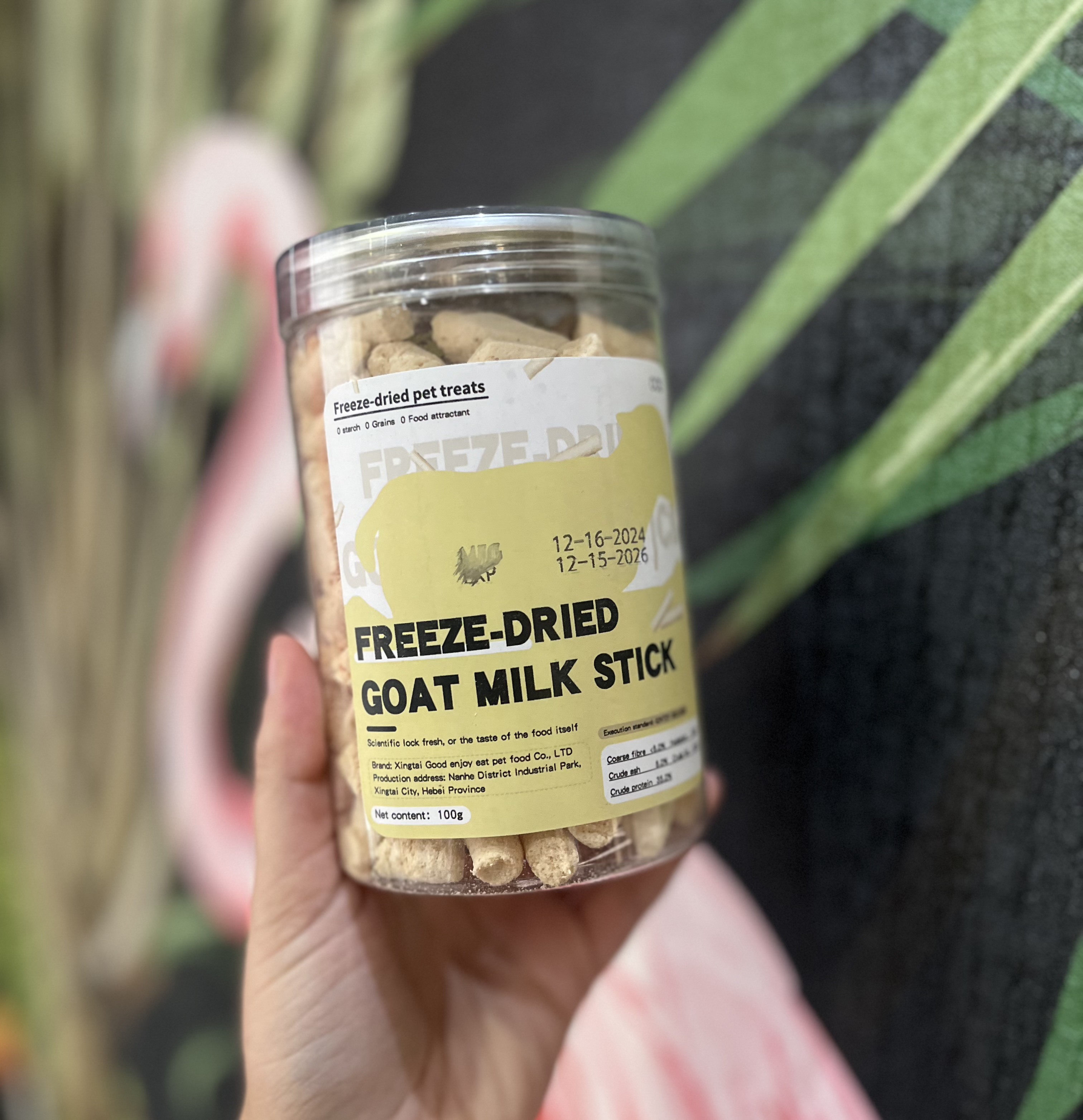 تشویقی فریز دراید شیر بز ۱۰۰ گرمی Freeze dried goat milk stick