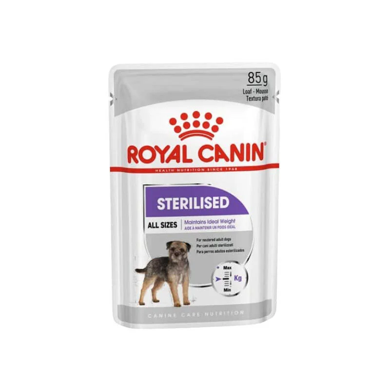 پوچ سگ عقیم شده استرلایز رویال کنین ۸۵ گرم royal canin sterilised