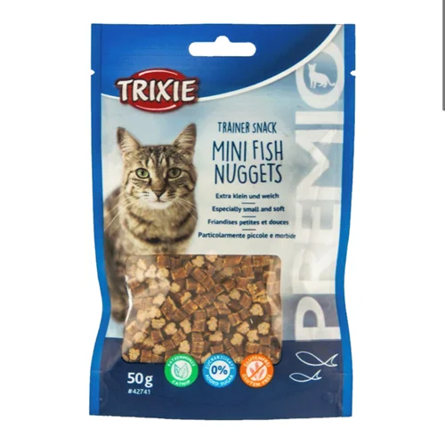 تشویقی گربه تریکسی مینی ناگت ماهی Trixie mini fish nuggets