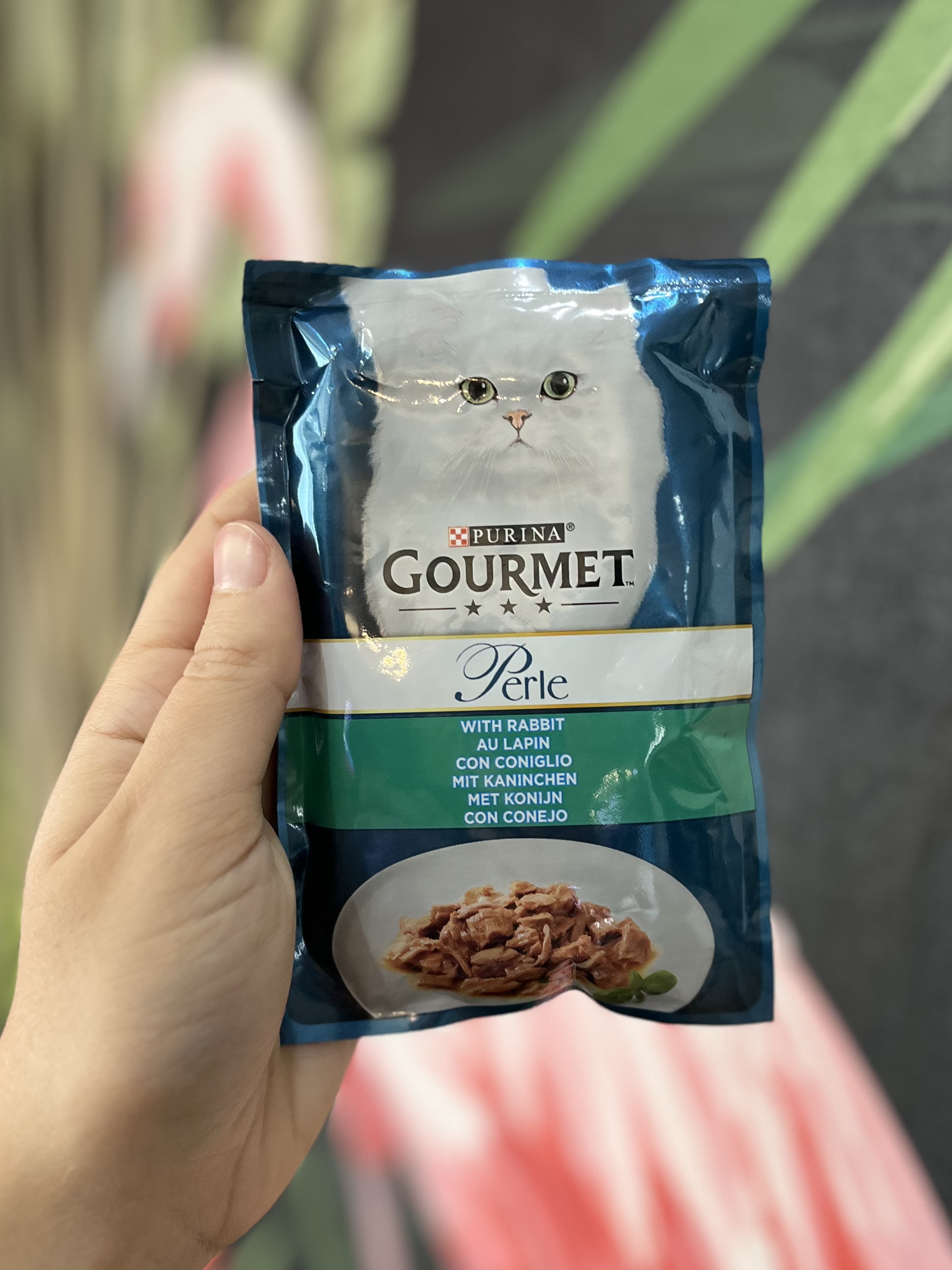پوچ گربه گورمت پرله طعم خرگوش ۸۵ گرم Gourmet Perle