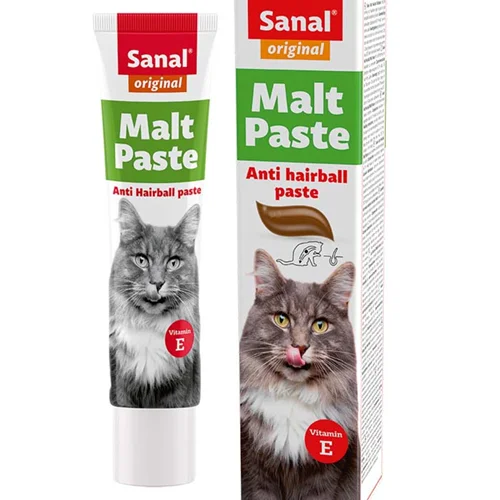 خمیر مالت سانال گربه ۱۰۰ گرمی (sanal malt anit-hairball paste)