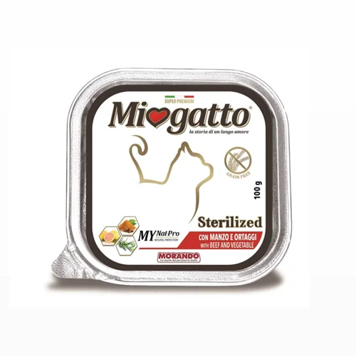 ووم گربه عقیم شده بیف و سبزیجات موراندو Morando miagatto sterilized