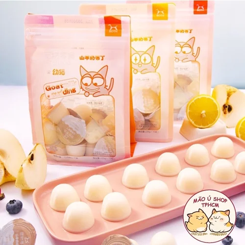 پودینگ شیر بز مشترک گربه و سگ برای بالغ ۱۵ گرمی Goat milk pudding pet snacks