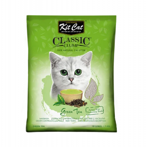 خاک گربه آنتی باکتریال کیت کت (kit cat) رایحه چای سبز