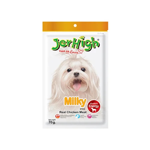 تشویقی سگ جرهای با طعم شیر (jerhigh stick milky)