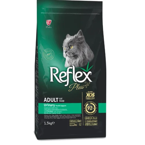 غذای خشک گربه بالغ یورینری با طعم مرغ رفلکس پلاس (reflex plus urinary) وزن ۱.۵ کیلوگرم
