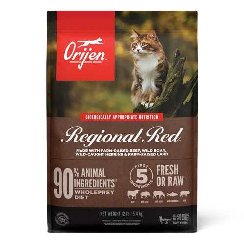 غذای خشک گربه رجینال رد اوریجن فله بسته بندی زیپ کیپ Regional red orijen cat food