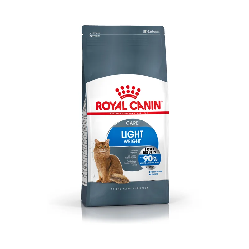 غذای خشک گربه رویال کنین لایت ویت کر فله بسته بندی زیپ کیپ Royal canin light weight care