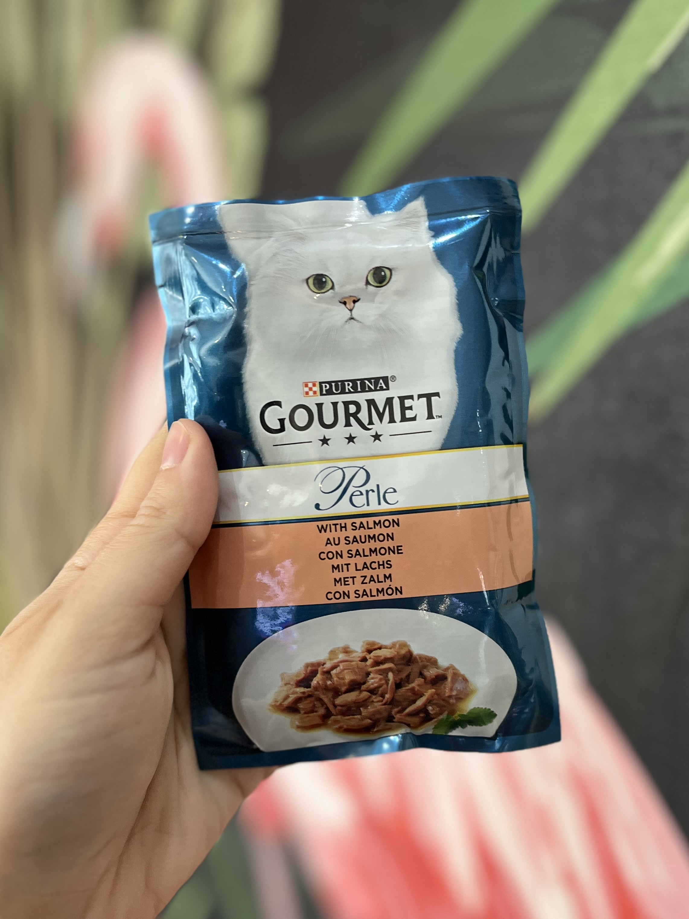 پوچ گربه گورمت پرله طعم سالمون ۸۵ گرم Gourmet Perle
