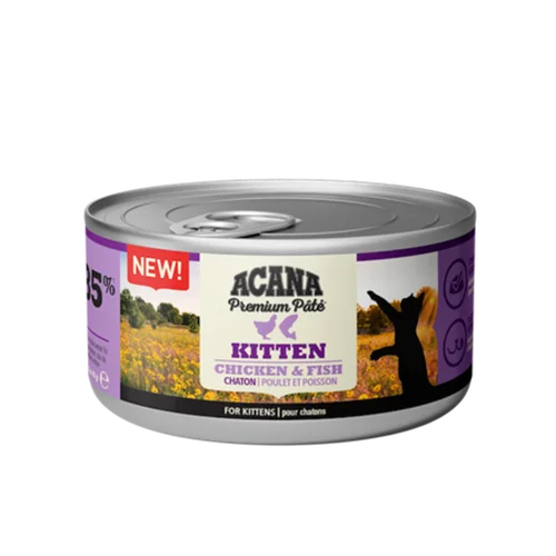 کنسرو بچه گربه آکانا طعم مرغ و ماهی ACANA Premium Pâté, Kitten Recipe