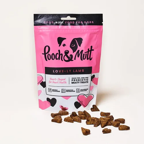 تشویقی سگ پروبیوتیک بره پوچ اند مات Pooch & mutt LAMB PROBIOTIC MEATY TREATS