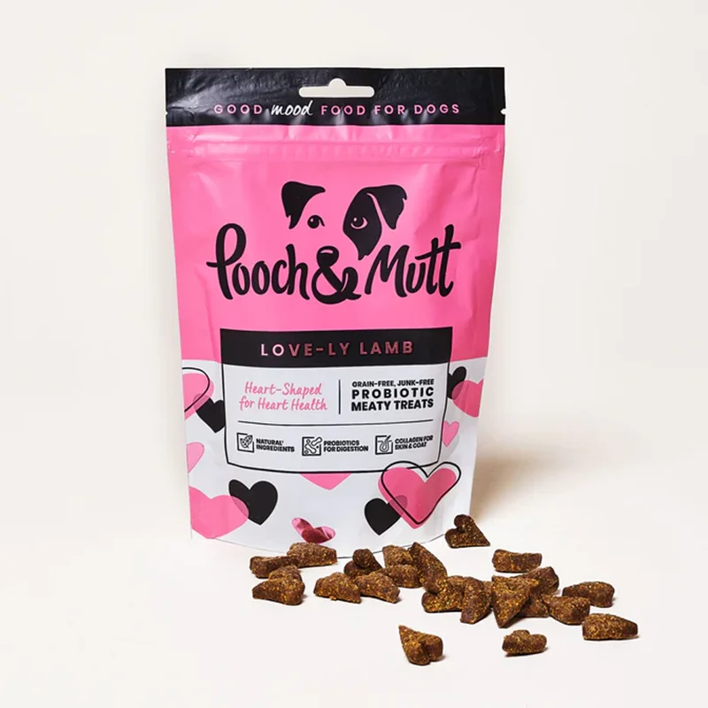 تشویقی سگ پروبیوتیک بره پوچ اند مات Pooch & mutt LAMB PROBIOTIC MEATY TREATS