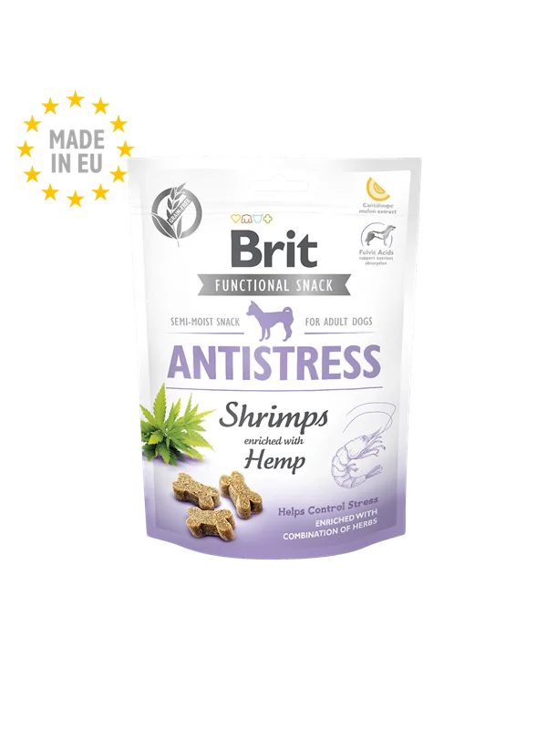 تشویقی ضد استرس نیمه تر سگ بریت کر Brit care functional snack antistress
