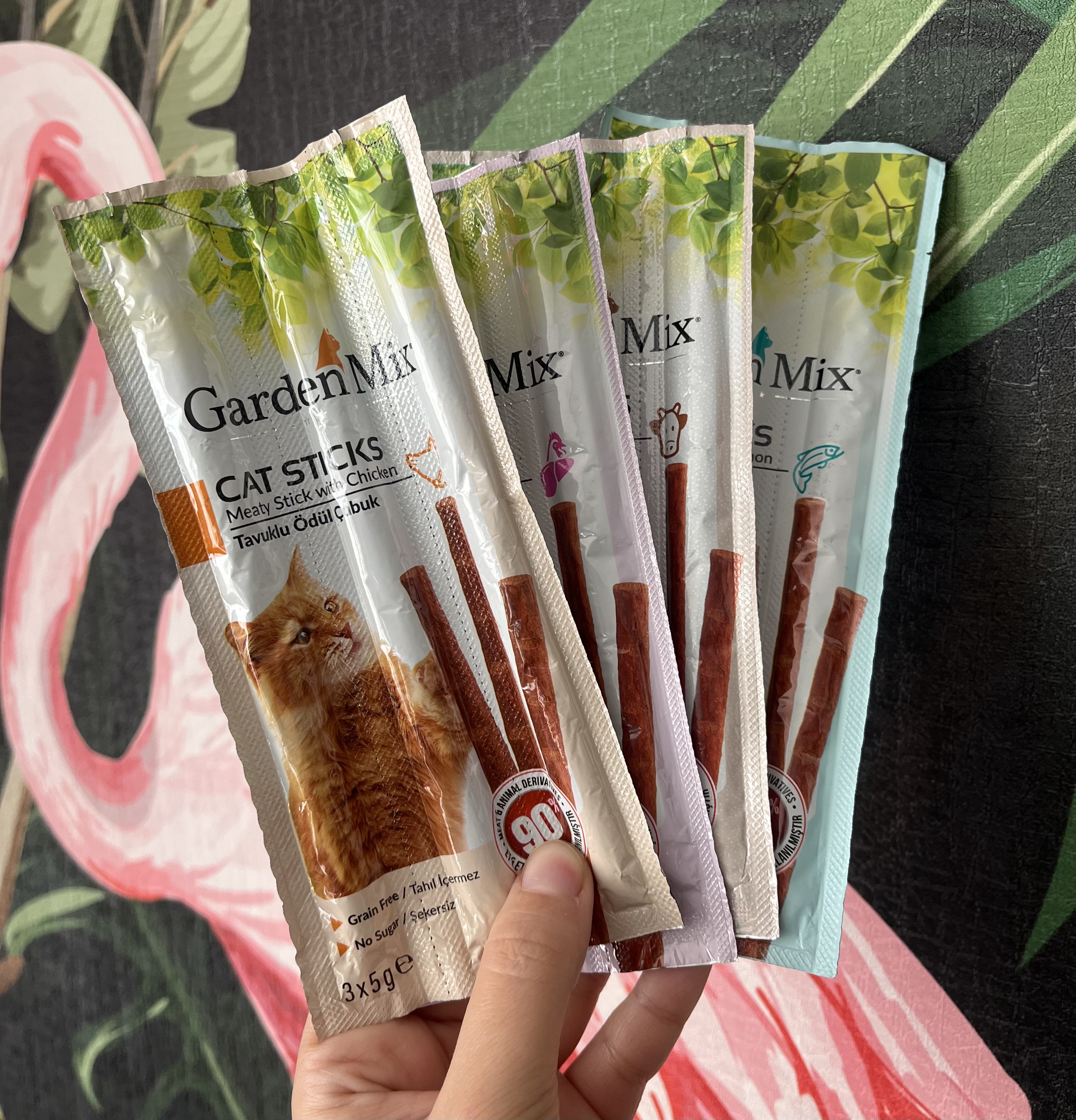 تشویقی گربه مدادی گاردن میکس عددی Garden mix cat sticks