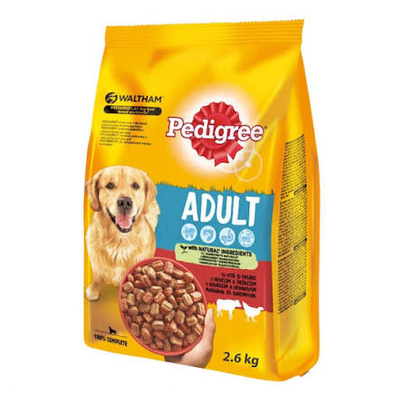 غذای خشک سگ پدیگری با طعم مرغ و گوشت Pedigree Adult Beef & Chicken وزن 2.6 کیلوگرم