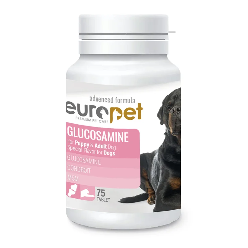 مکمل گلوکوزآمین سگ و توله سگ یوروپت Europet Glucosamine