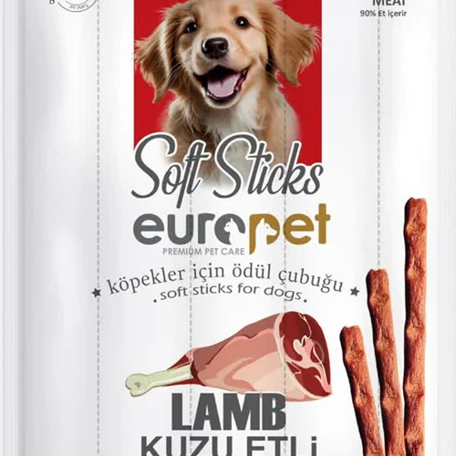 تشویقی مدادی سگ یوروپت طعم بره Europet soft stick