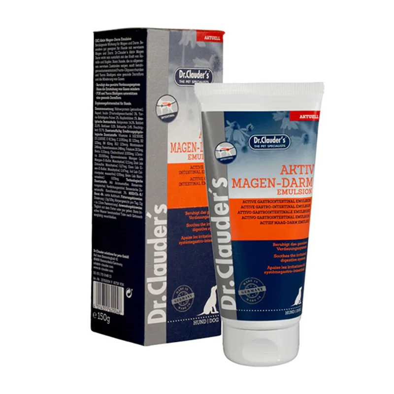 مکمل تسکین دستگاه گوارش سگ دکتر کلادرز ۱۵۰ گرم  Dr clauder's Aktiv Magen-Darm Emulsion