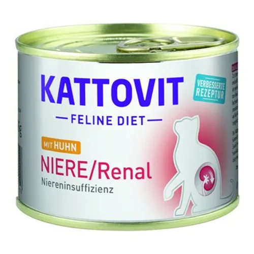 کنسرو درمانی گربه رنال کتوویت مرغ KATTOVIT renal