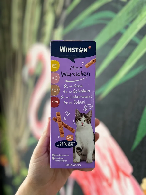 تشویقی وینستون مدادی سوسیسی گربه (winston cat mini stick)
