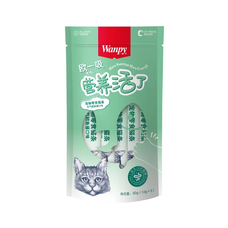 بستنی ونپی کینگ گربه طعم ماهی کاد wanpy creamy treat