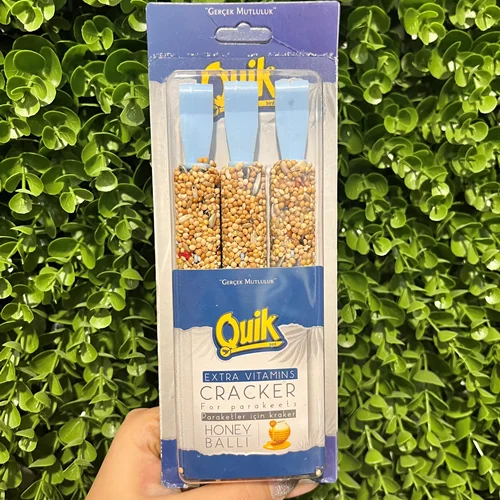 تشویقی کراکر پرندگان با عسل کویک Quik extra vitamin cracker