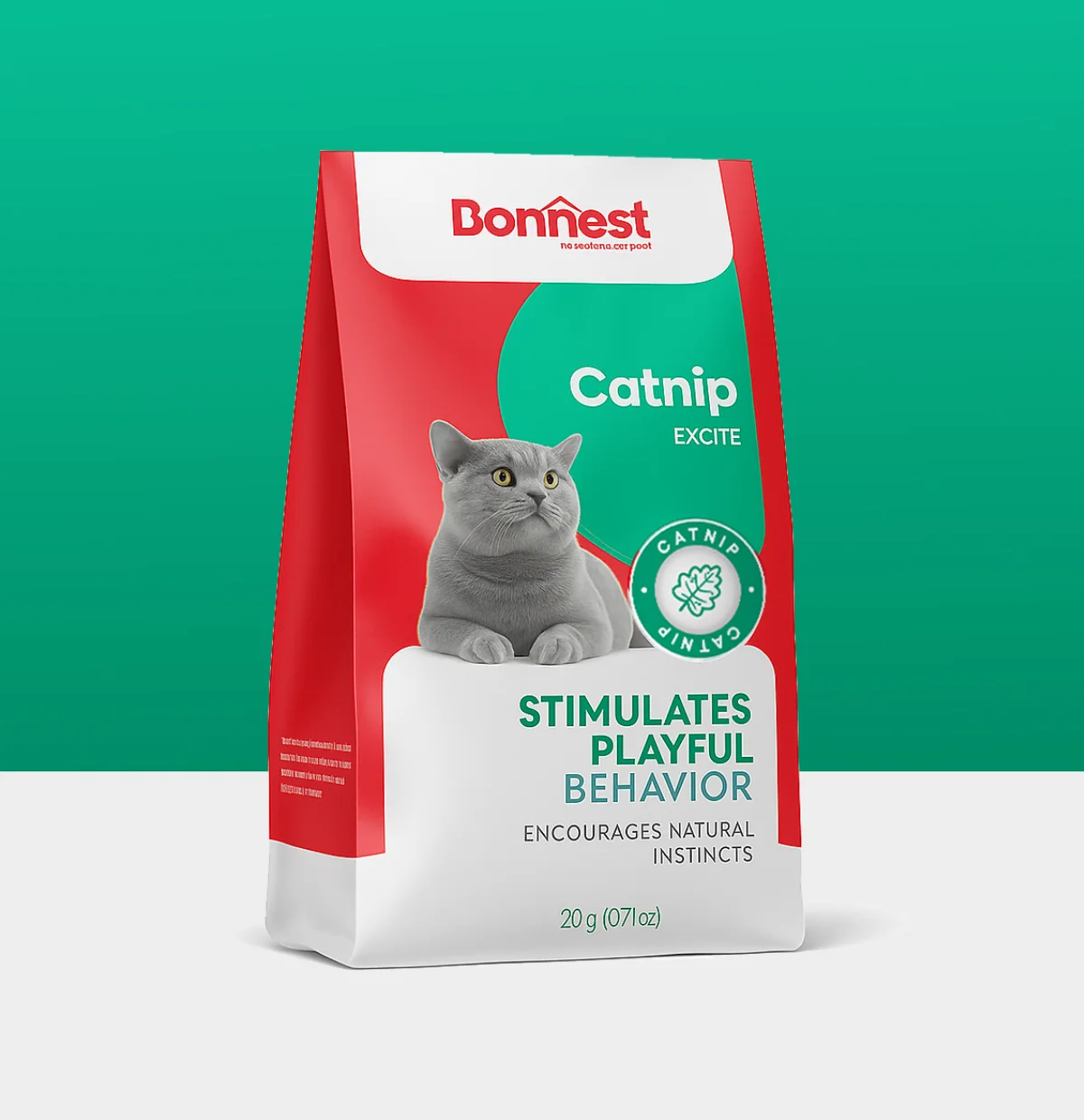 پودر کتنیپ گربه بنست 20 گرم bonnest catnip excite
