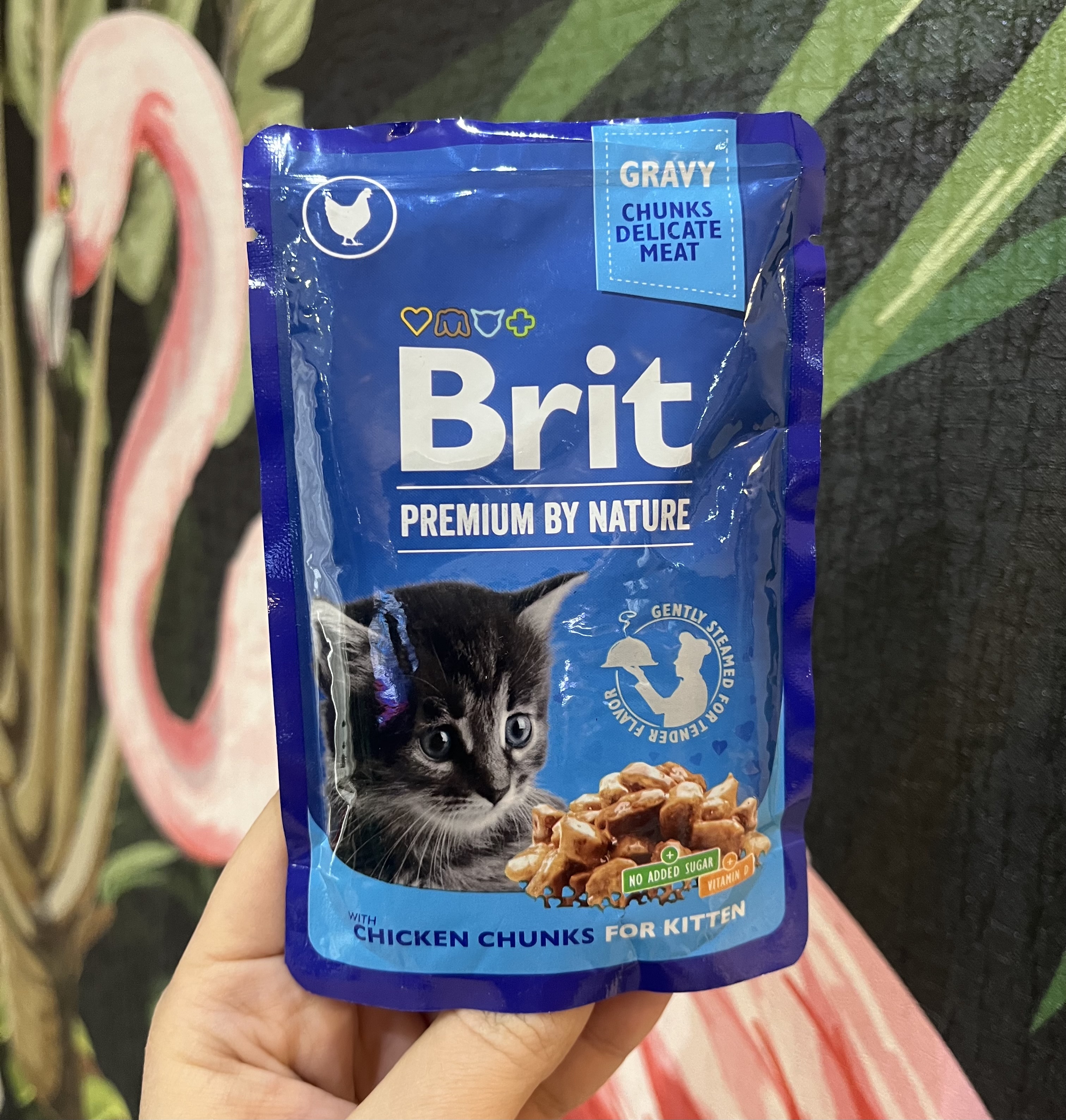 پوچ بچه گربه طعم مرغ بریت کر ۱۰۰ گرم Brit Care premium by nature