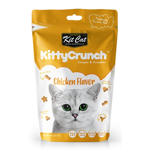 تشویقی کرانچی گربه کیت کت طعم مرغ (kit cat kitty crunch chicken flavor)