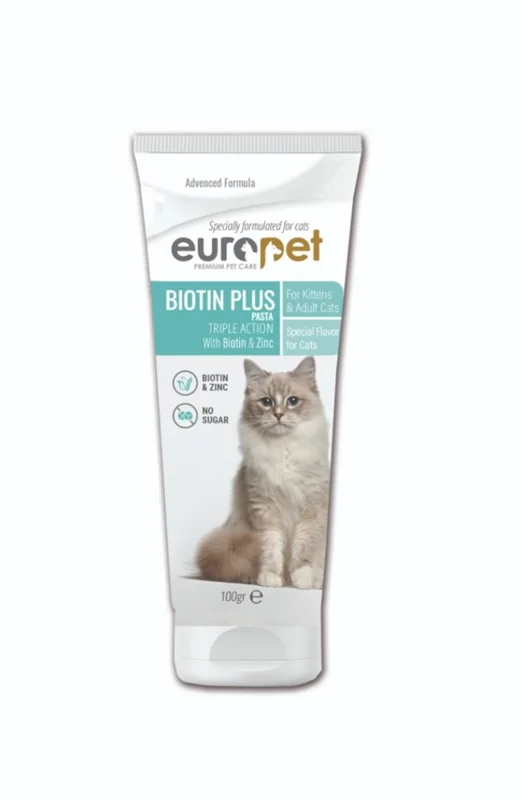 خمیر بیوتین گربه یوروپت Europet biotin plus