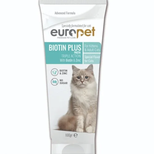خمیر بیوتین گربه یوروپت Europet biotin plus