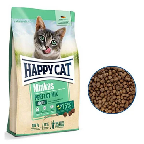 غذای خشک گربه هپی کت مینکاس پرفکت میکس فله ای