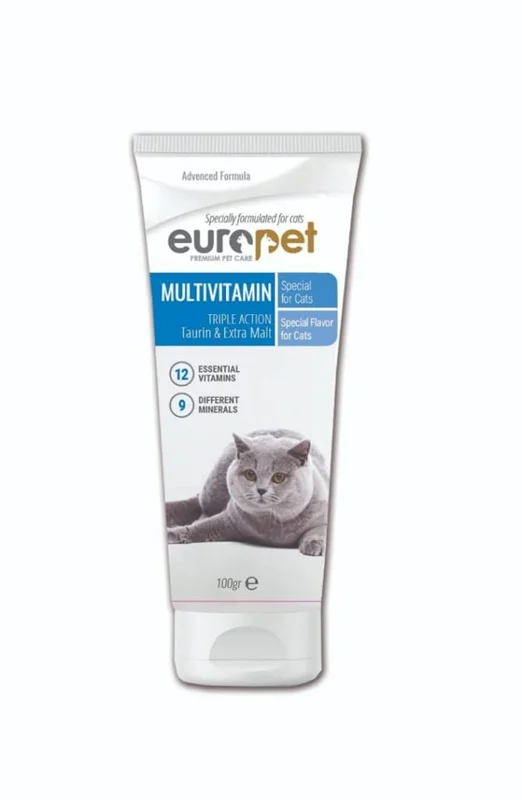 خمیر مولتی ویتامین گربه یوروپت Europet multivitamin