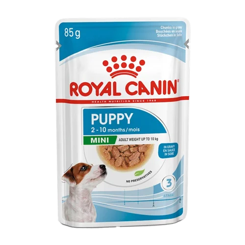 پوچ سگ پاپی مینی رویال کنین ۸۵ گرم (Royal Canin Dog Mini puppy Pouch)