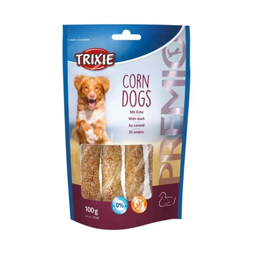 تشویقی سگ تریکسی مدل کورن داگ ۱۰۰ گرم (Trixie corn dogs)