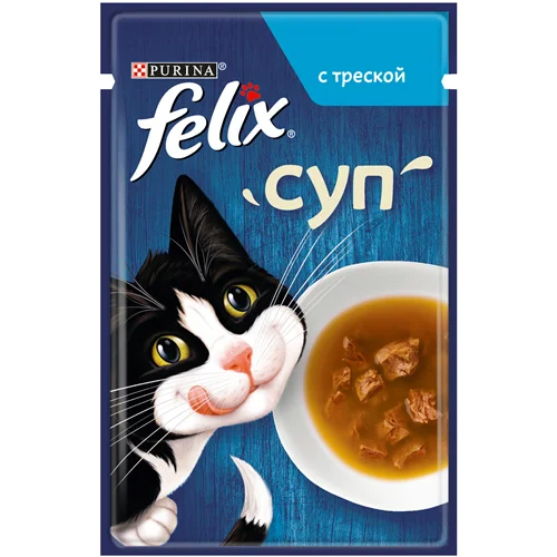 سوپ گربه فلیکس طعم ماهی ( felix soup)